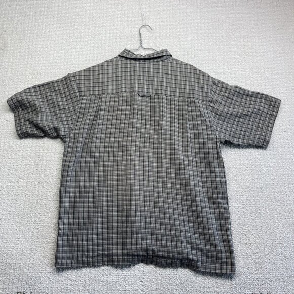 The North Face Button Up Gray Plaid Shirt Outdoors Hiking Shirt Mens ~XL *Read* - Picture 11 of 16